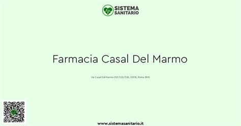 farmacia casal del marmo